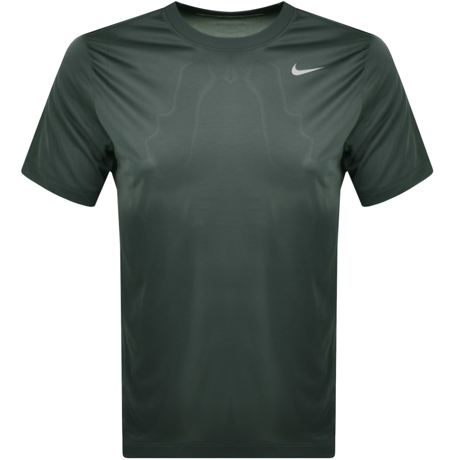 Nike dri fit t shirt green hot sale